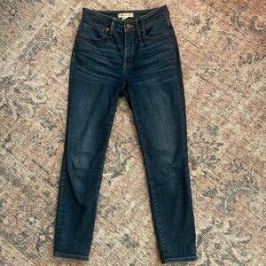 Madewell Curvy High Rise Skinny Jeans, size 25P